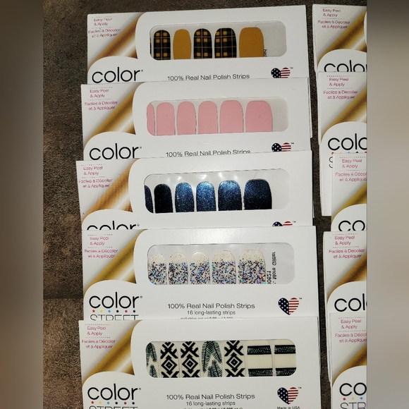 10packs BUNDLE ColorStreet NAIL SETS - Picture 2 of 5